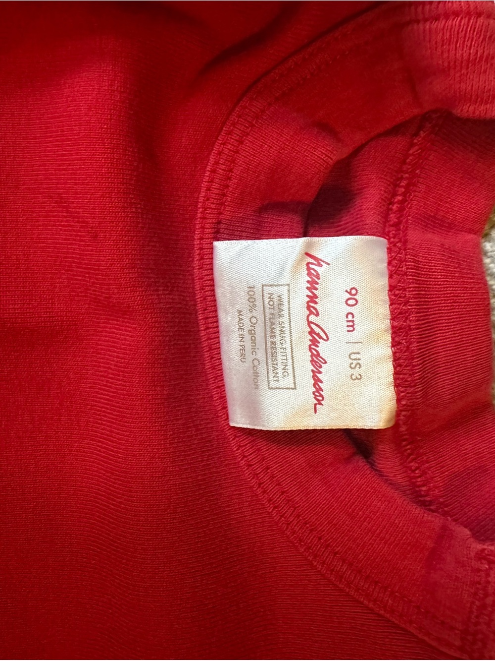 Hanna Andersson Red Crewneck Sweater
